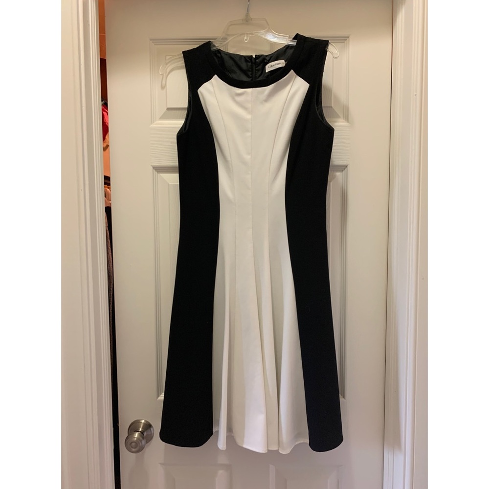 Calvin Klein Sleeveless Colorblock Dress